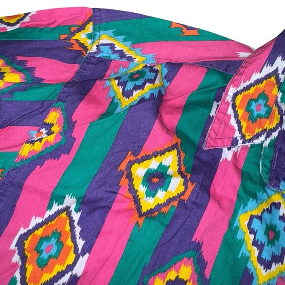 Sudden Impact Women’s Size M Western Shirt, Short Sleeve Button‎ Down - Picture 4 of 10